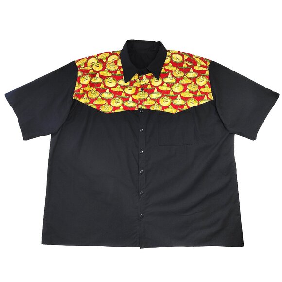 Vintage Western Sombrero Shirt New Button Up Y2K Gift Rockabilly Bowling 6XL - Picture 8 of 8